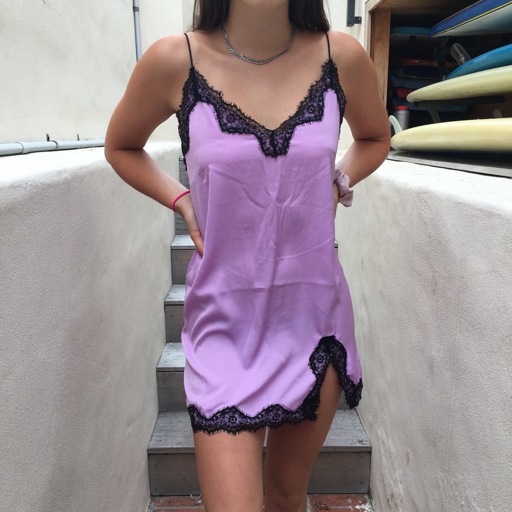 Urban Outfitters Purple Lace Trim Dress